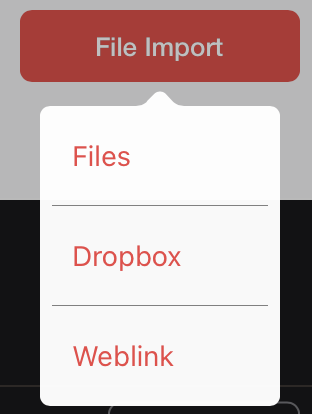 Import options